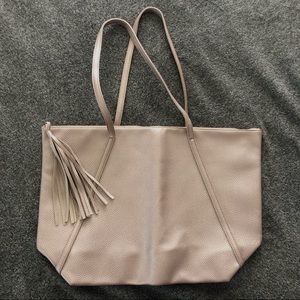 Large Light Pink Pearl Tote Bag NWOT